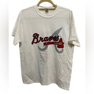 ATLANTA Braves- T-shirt - white - men’s Med